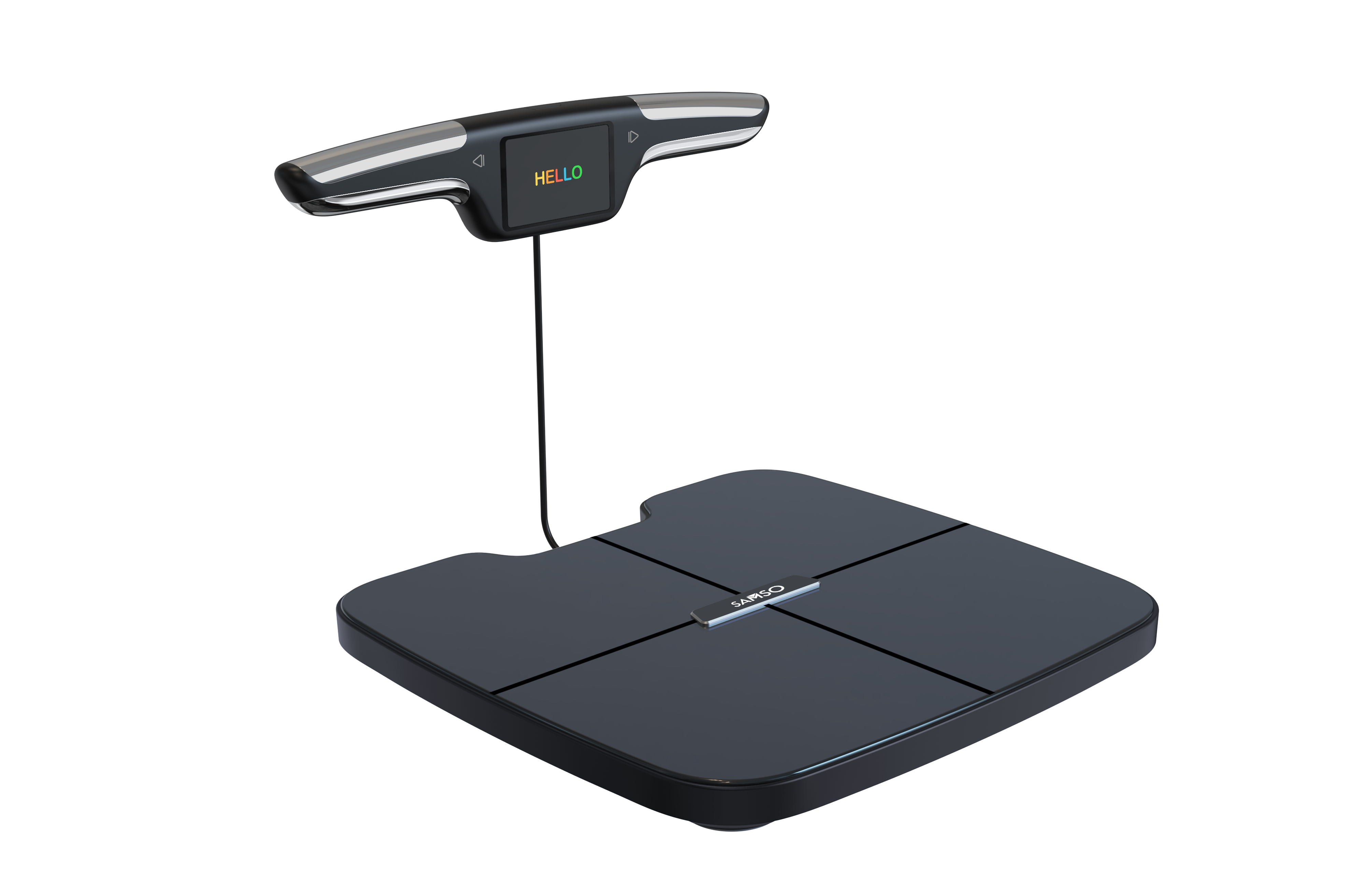 SAMSO Ultra Scan, Advanced 8 Electrode Smart Body Analyzer Scale with TFT Display, Bluetooth Connectivity, 56 Body Parameters