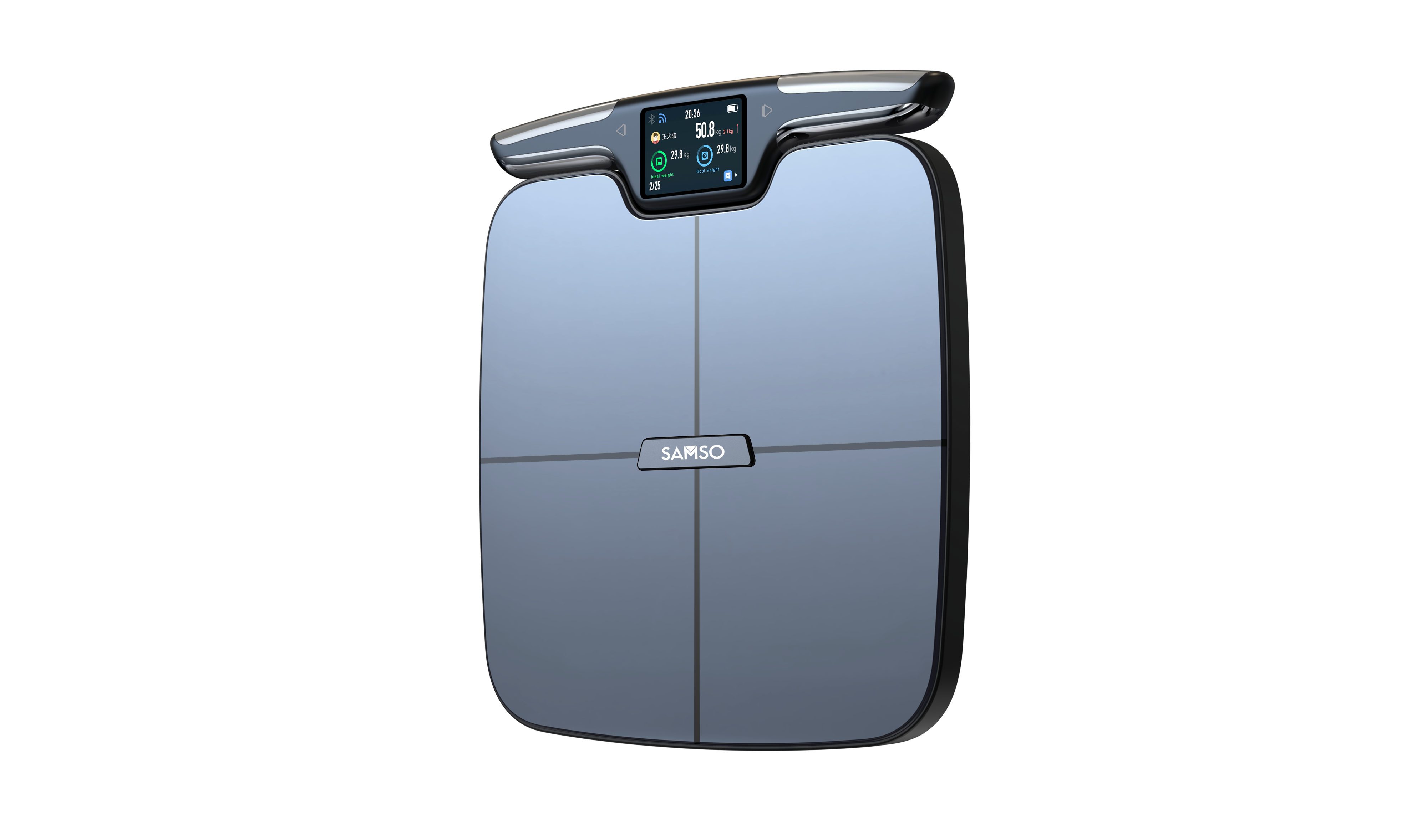 SAMSO Ultra Scan, Advanced 8 Electrode Smart Body Analyzer Scale with TFT Display, Bluetooth Connectivity, 56 Body Parameters