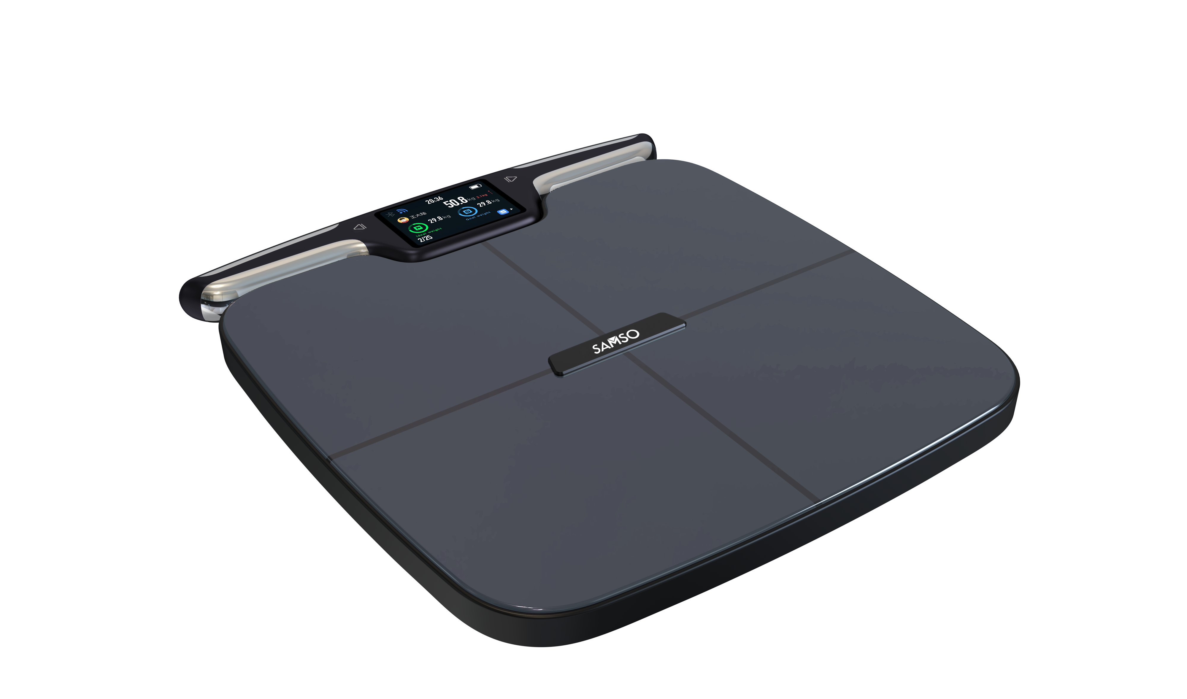 SAMSO Ultra Scan, Advanced 8 Electrode Smart Body Analyzer Scale with TFT Display, Bluetooth Connectivity, 56 Body Parameters