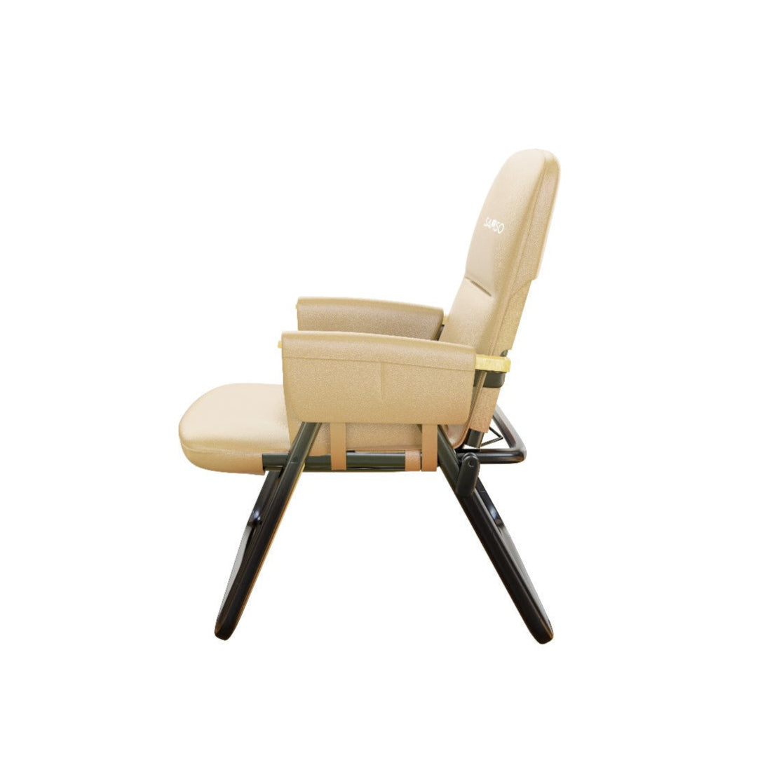 SAMSO M-Chair Foldable Massage Chair, Compact and Portable, Kneading Massage for Relaxation, Spot or Shiatsu Massage for Neck, Upper Back, Lower Back and Thighs