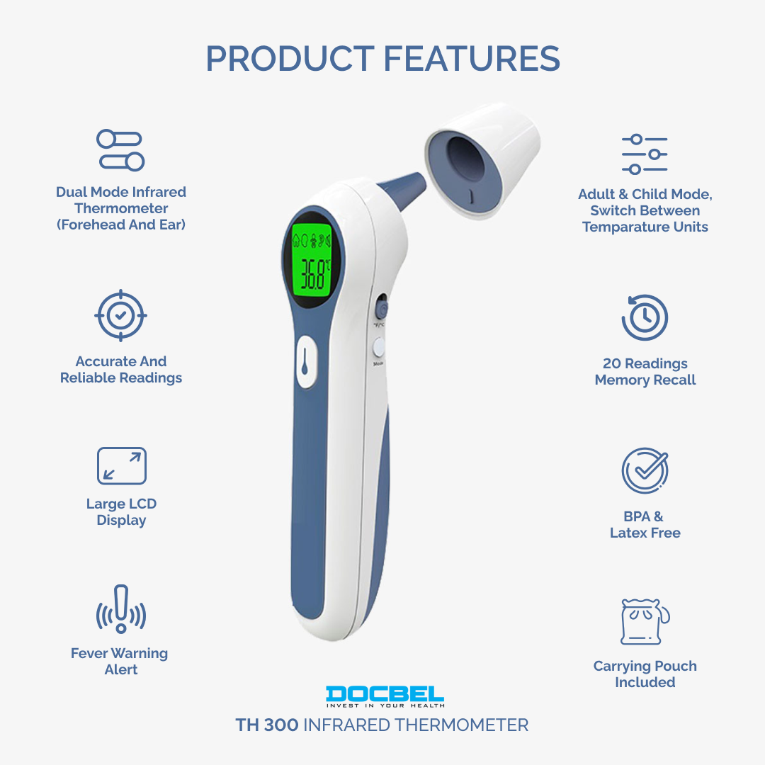 Docbel TH 300 Non Contact Digital Infrared Thermometer